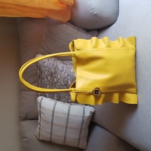 Gianni Bini Ruffled Snap Tote